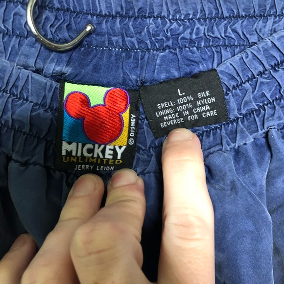 Vintage Mickey Mouse Windbreaker Pants L - Picture 2 of 3